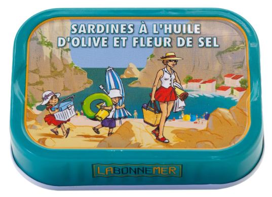 Sardines à l'huile d'olive et fleur de sel
