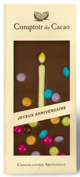 Tablette Joyeux Anniversaire lait