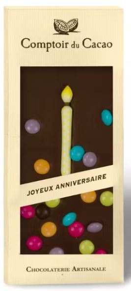 Tablette Joyeux Anniversaire Noir