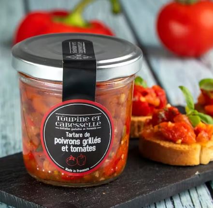 Tartare de poivrons grillés et tomates