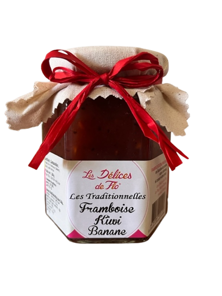 Confiture Framboise Kiwi banane. 280 g