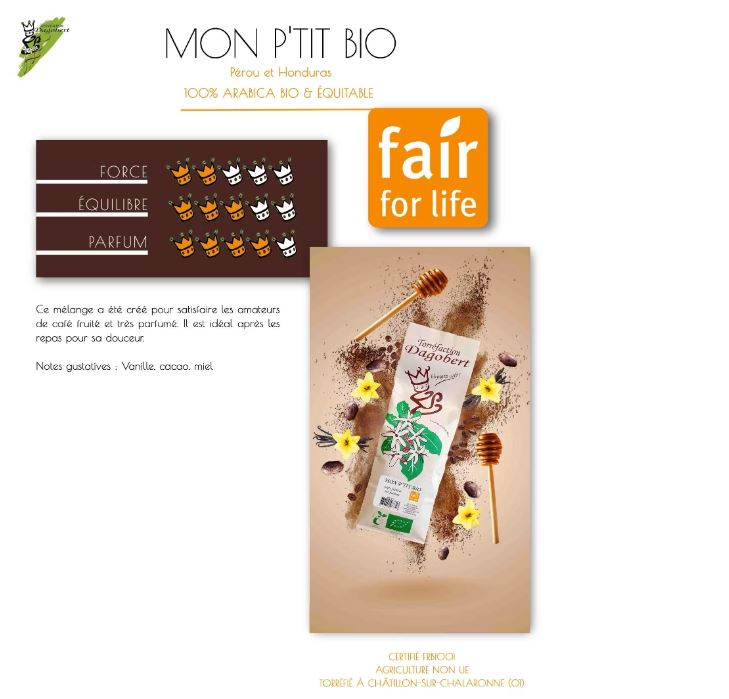 Cafés mélange MON P'TIT BIO bio et équitable Grain et moulu – Image 2